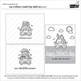 Lawn Fawn - Stamps - Car Critters Road Trip Add-On