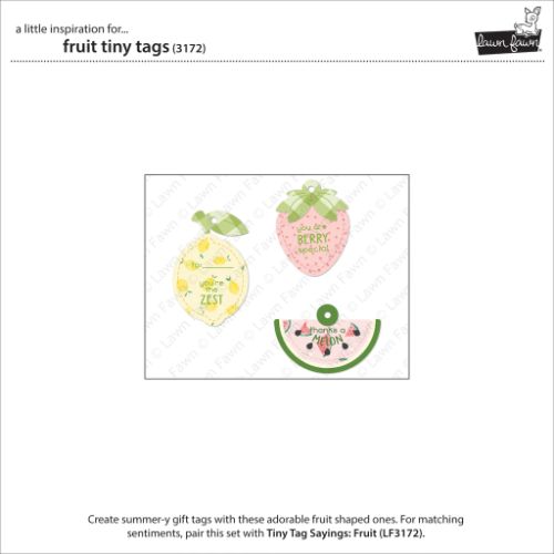 Lawn Fawn - Lawn Cuts - Fruit Tiny Tags Dies