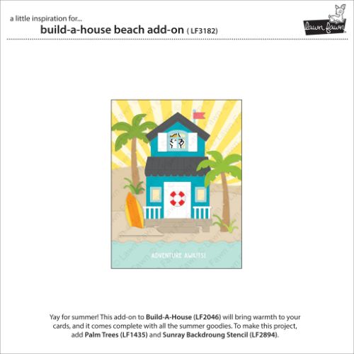 Lawn Fawn - Lawn Cuts - Build-A-House Beach Add-On Die