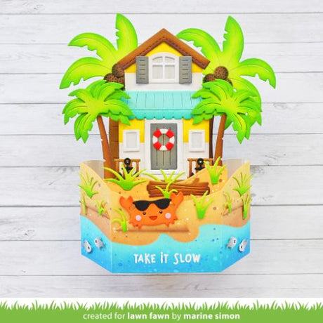 Lawn Fawn - Lawn Cuts - Build-A-House Beach Add-On Die