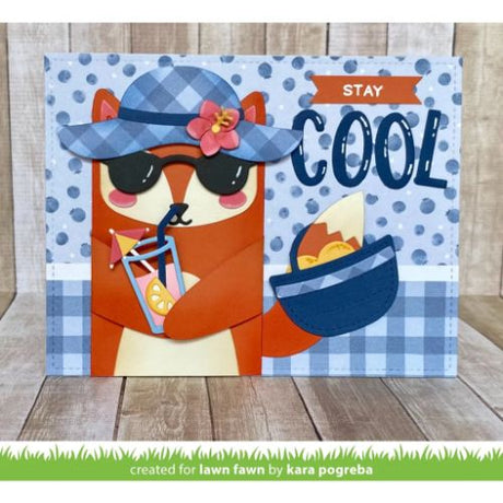 Lawn Fawn - Lawn Cuts - Woodland Critter Huggers Summer Add-On Die