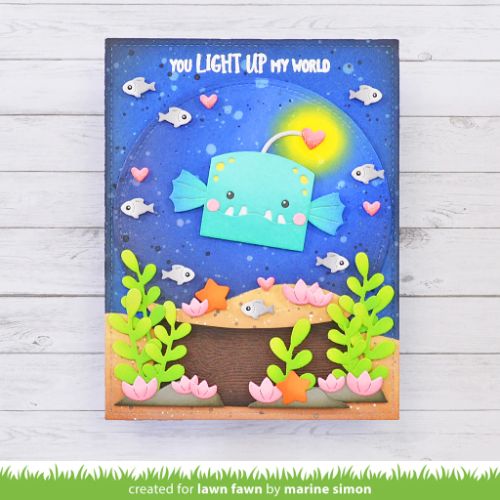 Lawn Fawn - Lawn Cuts - Tiny Gift Box Anglerfish Add-On Die