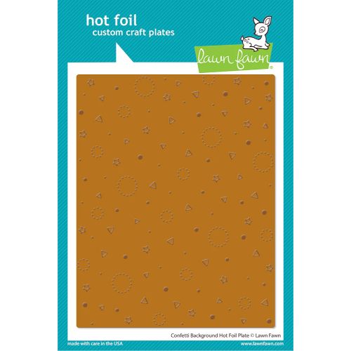 Lawn Fawn - Hot Foil - Confetti Background Hot Foil Plate