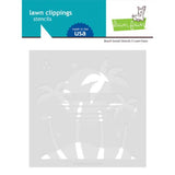 Lawn Fawn - Lawn Clippings - Beach Sunset Stencils