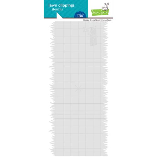 Lawn Fawn - Lawn Clippings - Slimline Grassy Stencil