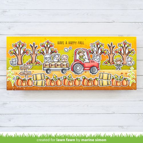 Lawn Fawn - Stamps - Hay There, Hayrides!