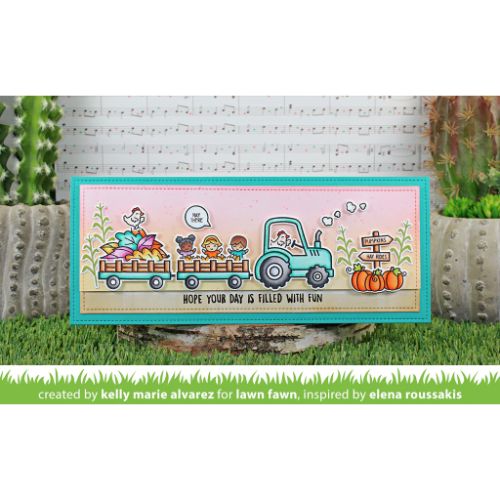 Lawn Fawn - Stamps - Hay There, Hayrides! Mice Add-On