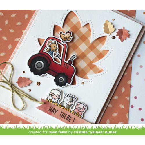 Lawn Fawn - Stamps - Hay There, Hayrides! Mice Add-On