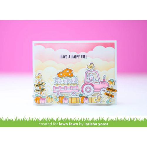 Lawn Fawn - Stamps - Hay There, Hayrides! Mice Add-On