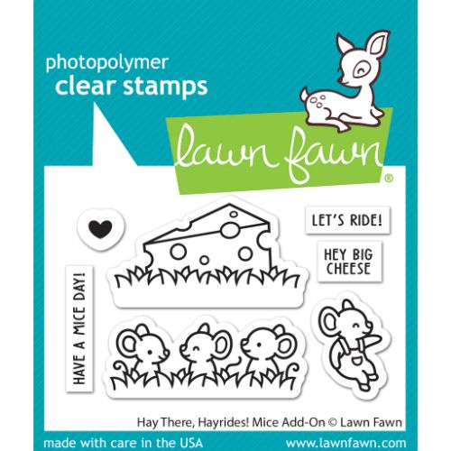 Lawn Fawn - Stamps - Hay There, Hayrides! Mice Add-On