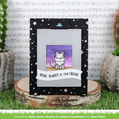 Lawn Fawn - Stamps - Wolf Before 'n Afters