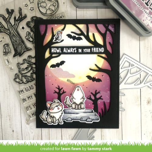 Lawn Fawn - Stamps - Wolf Before 'n Afters