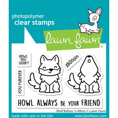 Lawn Fawn - Stamps - Wolf Before 'n Afters