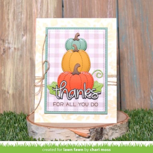 Lawn Fawn - Lawn Cuts - Stitched Pumpkin Dies