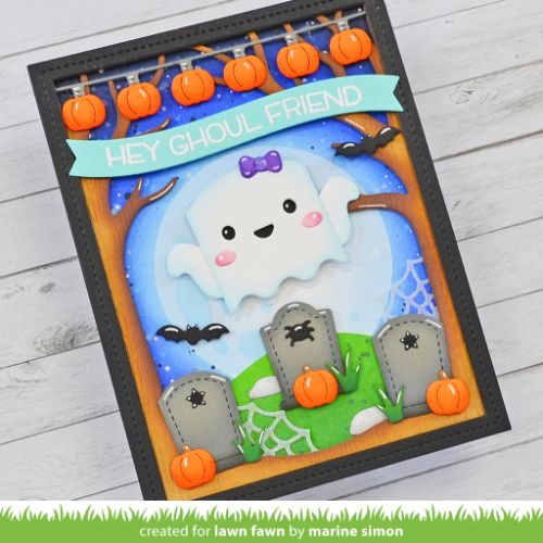 Lawn Fawn - Lawn Cuts - Tiny Gift Box Ghost Add-On Dies