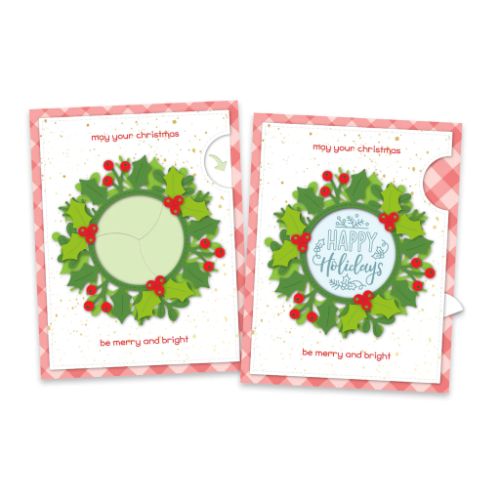 Lawn Fawn - Lawn Cuts - Magic Iris Holly Wreath Add-On Dies