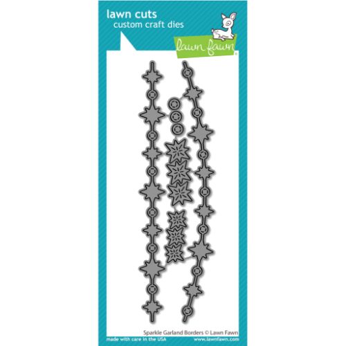 Lawn Fawn - Lawn Cuts - Sparkle Garland Borders Dies