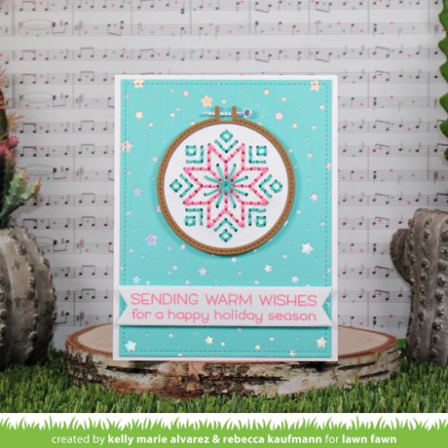 Lawn Fawn - Lawn Cuts - Embroidery Hoop Snowflake Add-On Die