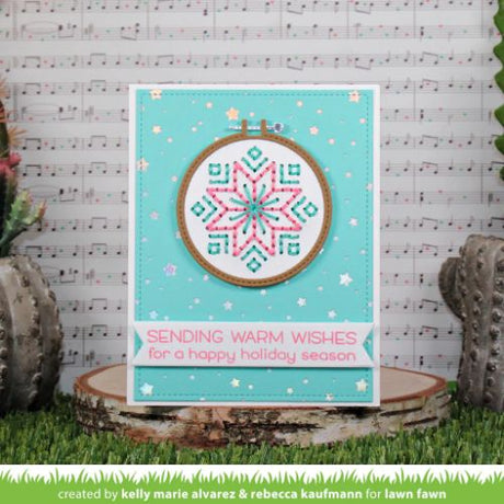 Lawn Fawn - Lawn Cuts - Embroidery Hoop Snowflake Add-On Die
