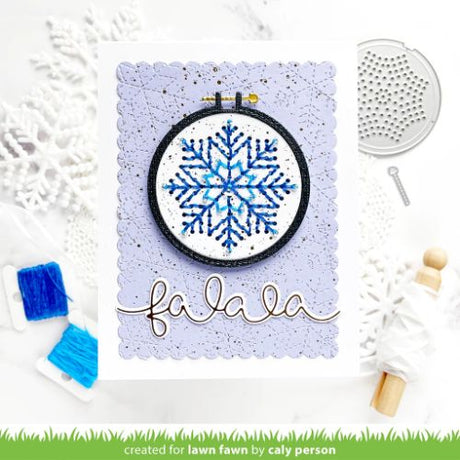 Lawn Fawn - Lawn Cuts - Embroidery Hoop Snowflake Add-On Die