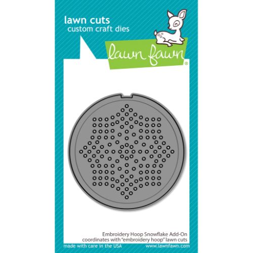 Lawn Fawn - Lawn Cuts - Embroidery Hoop Snowflake Add-On Die
