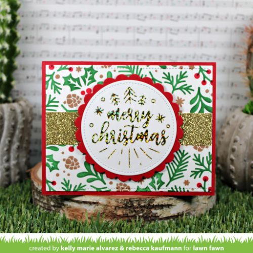 Lawn Fawn - Hot Foil - Foiled Sentiments: Merry Christmas Hot Foil Plate