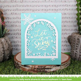 Lawn Fawn - Hot Foil - Foiled Sentiments: Let Tt Snow Hot Foil Plate