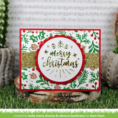Lawn Fawn - Lawn Clippings - Winter SprigsBackground Stencils