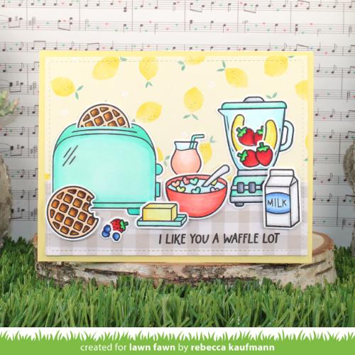 Lawn Fawn - Stamps - A Waffle Lot
