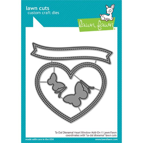 Lawn Cuts - Ta-Da! Diorama! Heart Window Add-On Dies