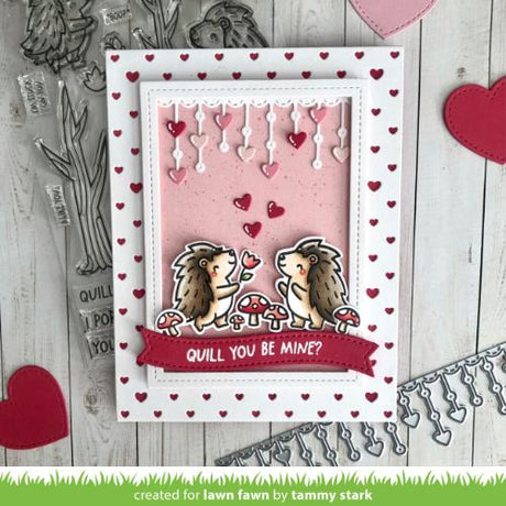 Lawn Cuts - Little Heart Strings Border Dies