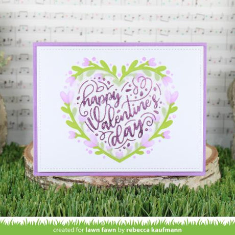 Lawn Fawn - Hot Foil - Foiled Sentiments: Happy Valentine's Day Hot Foil Plate