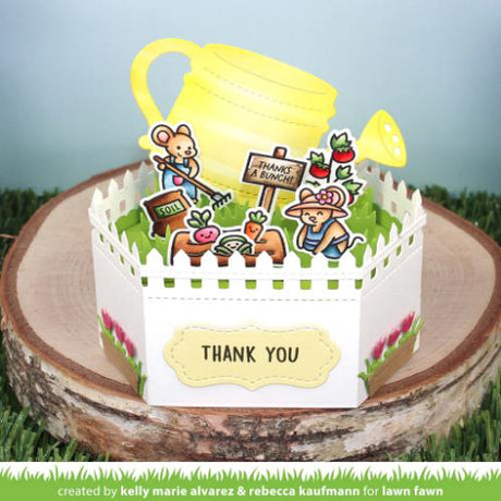 Lawn Fawn - Stamps - Veggie Happy