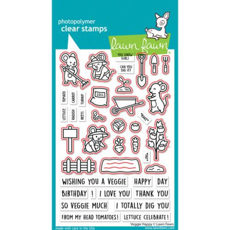 Lawn Fawn - Lawn Cuts - Veggie Happy Dies