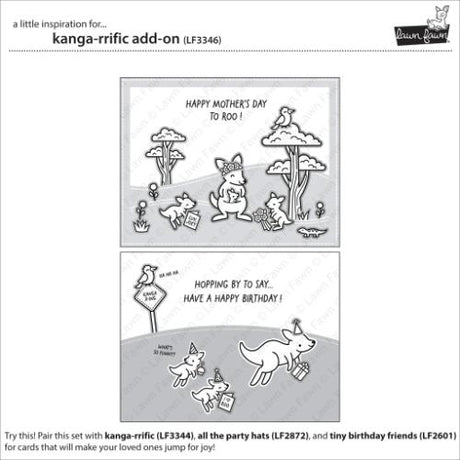 Lawn Fawn - Stamps - Kanga-rrific Add-On
