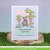 Lawn Fawn - Stamps - Kanga-rrific Baby Sentiment Add-On