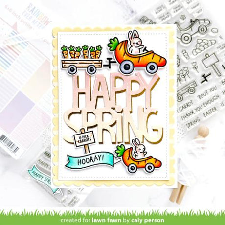 Lawn Fawn - Stamps - Carrot 'bout You Banner Add-On