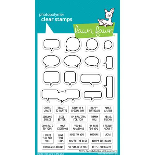 Lawn Fawn - Stamps - All the Speech Bubbles