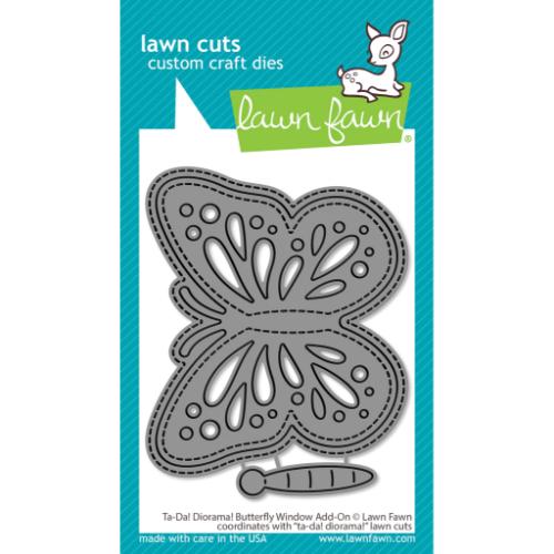 Lawn Fawn - Lawn Cuts - Ta-Da! Diorama! Butterfly Window Add-On Dies