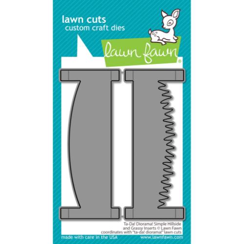 Lawn Fawn - Lawn Cuts - Ta-Da! Diorama! Simple Hillside and Grassy Inserts Dies