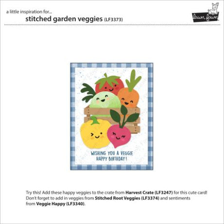 Lawn Fawn - Lawn Cuts - Stitched Garden Veggies Dies