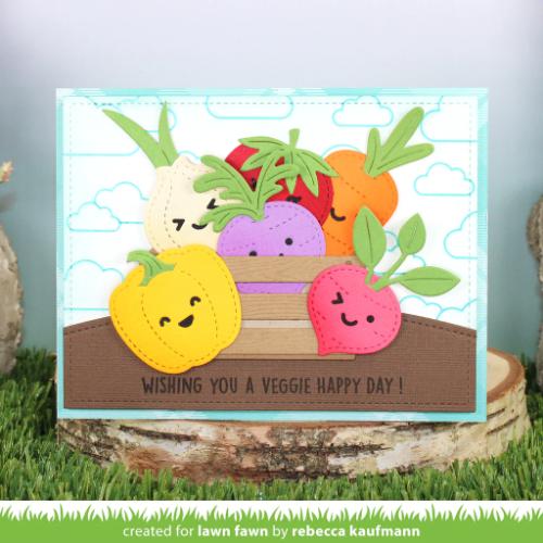 Lawn Fawn - Lawn Cuts - Stitched Root Veggies Dies