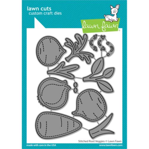 Lawn Fawn - Lawn Cuts - Stitched Root Veggies Dies