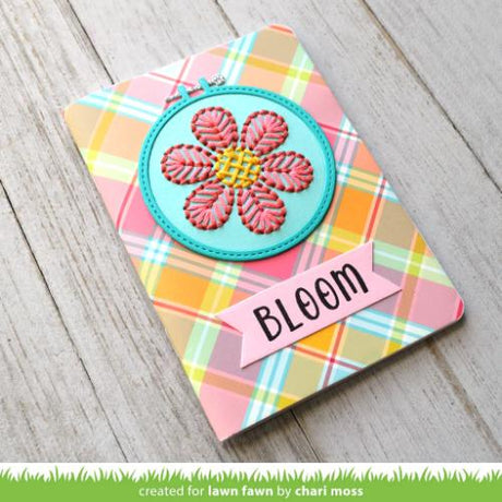 Lawn Fawn - Lawn Cuts - Embroidery Hoop Flower Add-On Die