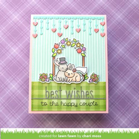 Lawn Fawn - Lawn Cuts - Best Wishes Line Border Die
