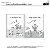 Lawn Fawn - Stamps - Little Woodland Library Add-On