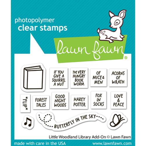 Lawn Fawn - Stamps - Little Woodland Library Add-On