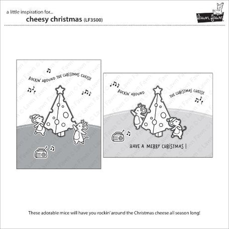 Lawn Fawn - Stamps - Cheesy Christmas