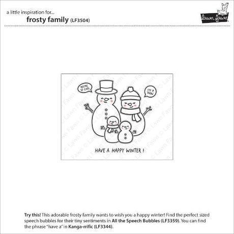 Lawn Fawn - Stamps - Frosty Family