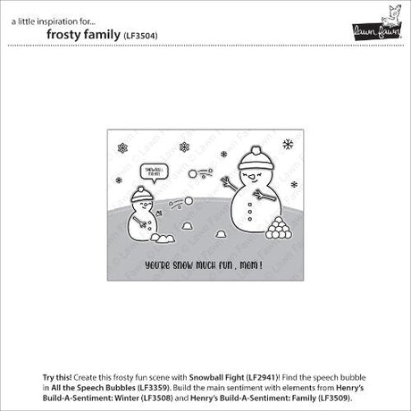 Lawn Fawn - Stamps - Frosty Family